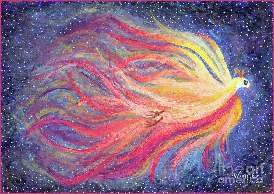 Pre-Dawn Firebird Painting by Lise Winne