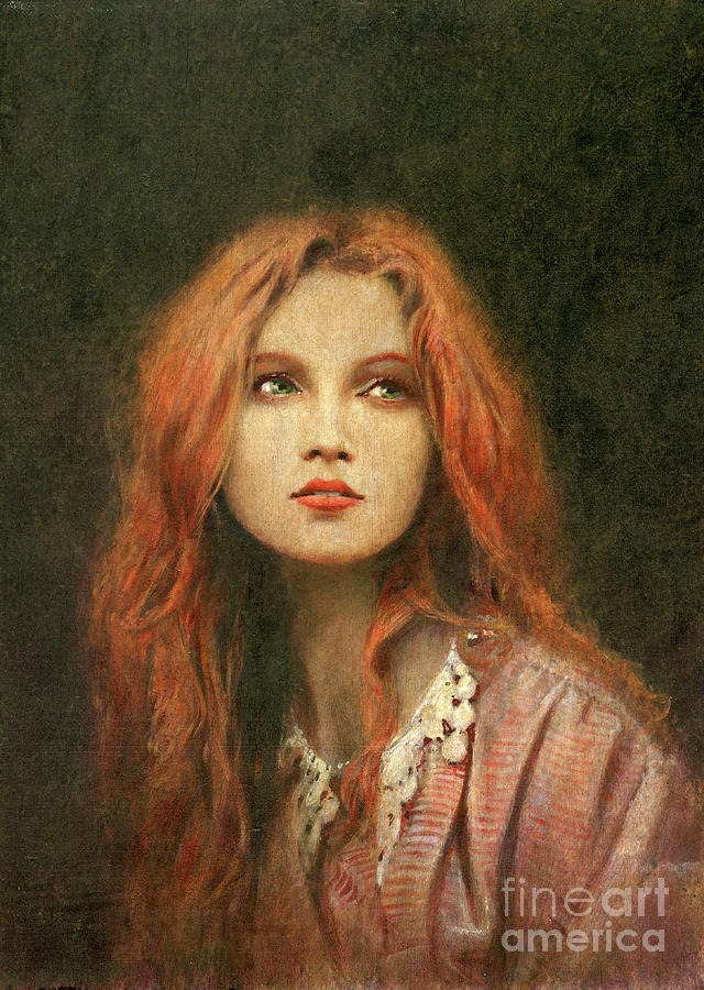 Pre-Raphaelite Muse Painting by Michael Thomas