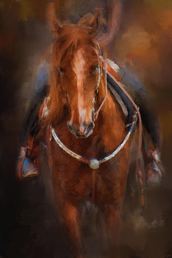 Pre Show Ride Horse Art Painting by Jai Johnson