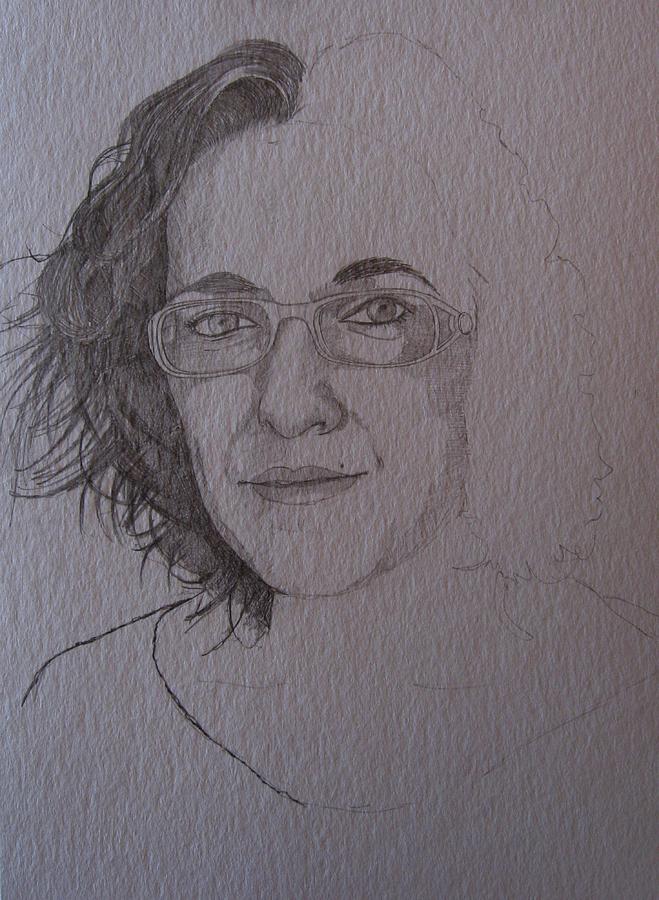 Pre sketch for Clare pencil Painting by Ray Agius