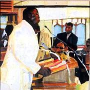 Church Painting - Preacher Man by MDanette Smith Church Painting - Preacher Man by MDanette Smith