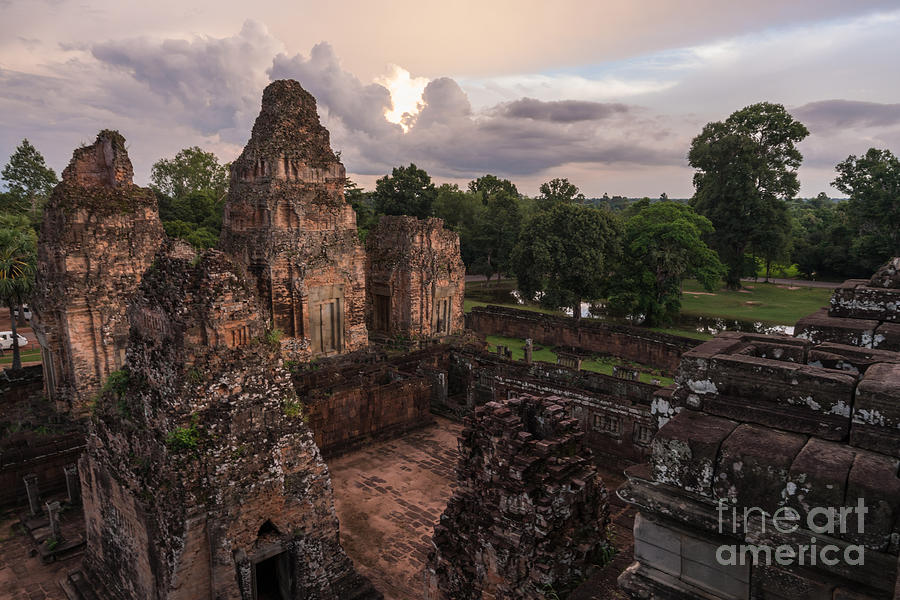 Cambodia Photograph - Preah Khan Temple Ruins by Mike Reid