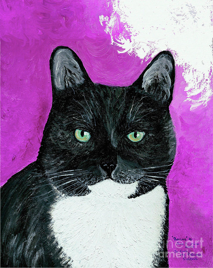 Precious the Kitty Painting by Ania M Milo