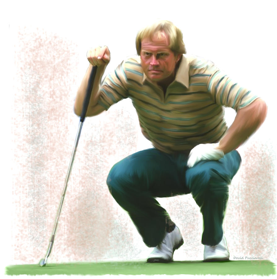 Jack Nicklaus  Painting by Iconic Images Art Gallery David Pucciarelli