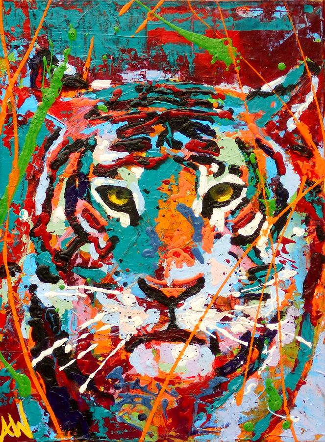 Predator Painting by Angie Wright