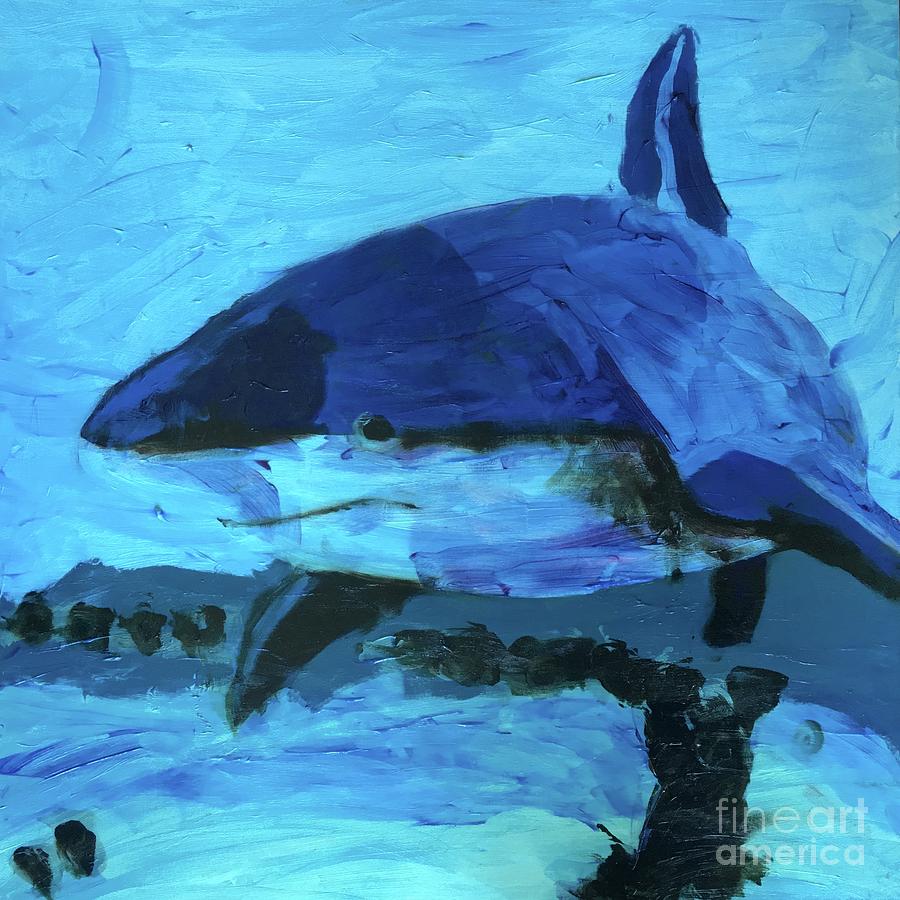 Sharks Painting - Predator by Donald J Ryker III