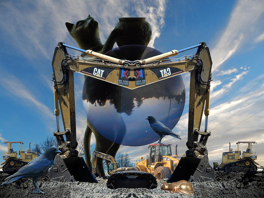 Predatory Metal Cats 050117 Digital Art by Glen Faxon