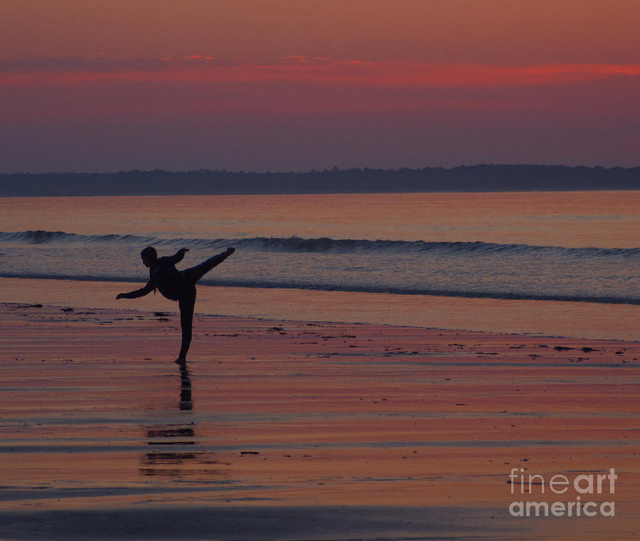 Beach Photograph - Predawn Dancer by Ray Konopaske