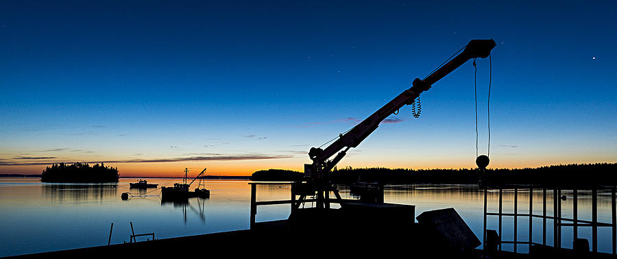 PreDawn Light Lubec Maine Photograph by Marty Saccone