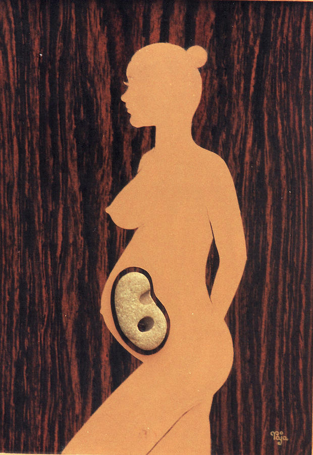 Nude Mixed Media - Pregnant Woman by Mohd Raza-ul Karim