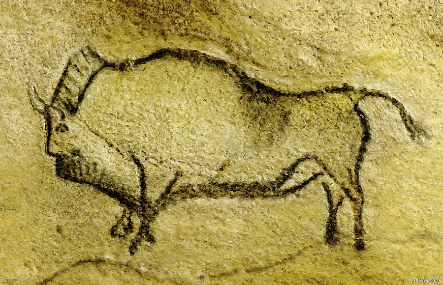 Prehistoric Bison 2 - La Covaciella Digital Art by Weston Westmoreland