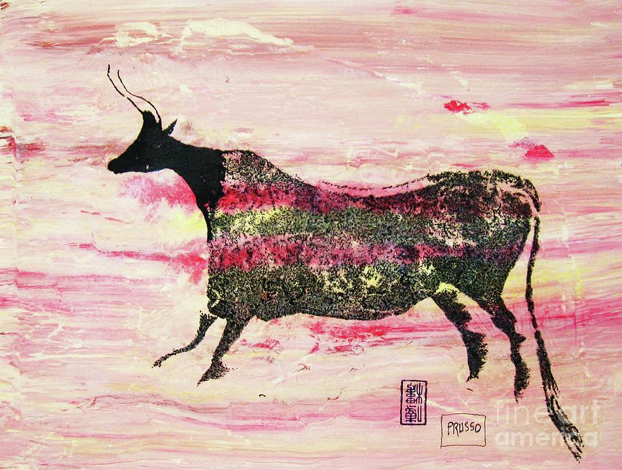 Prehistoric Cave Painting 3 Painting by Thea Recuerdo