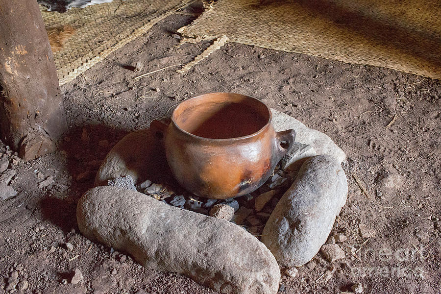 Prehistoric cooking  Photograph by Patricia Hofmeester
