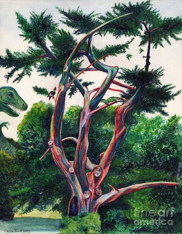 Prehistoric Tree Painting