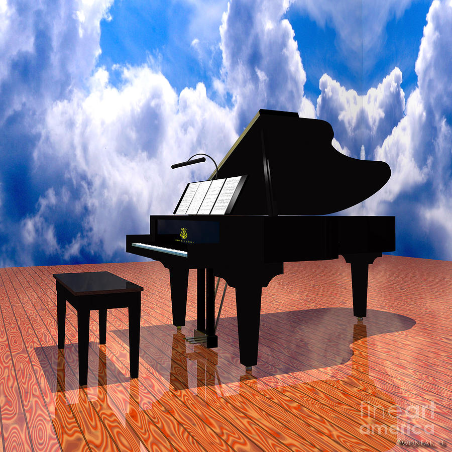 Musical Instrument Digital Art - Prelude by Walter Neal