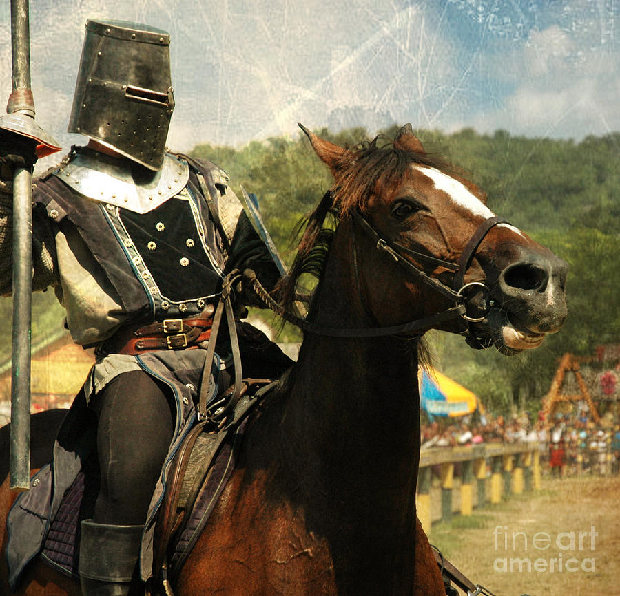 Knight Photograph - Prepare the Joust by Paul Ward