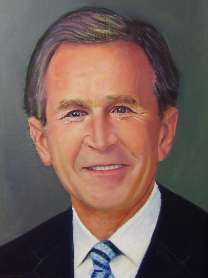 Pres. George W Bush Painting by Samuel Daffa