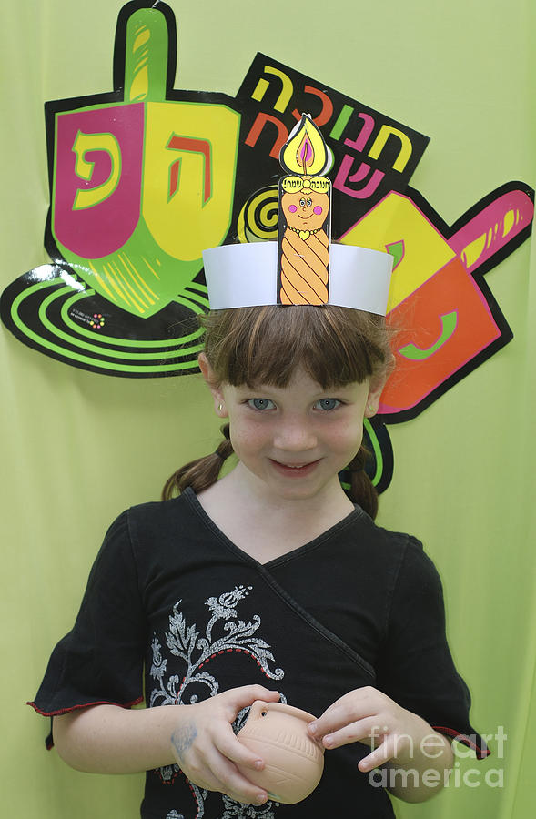 Hanukkah Photograph - Preschool Hanukah celebration by Amir Paz