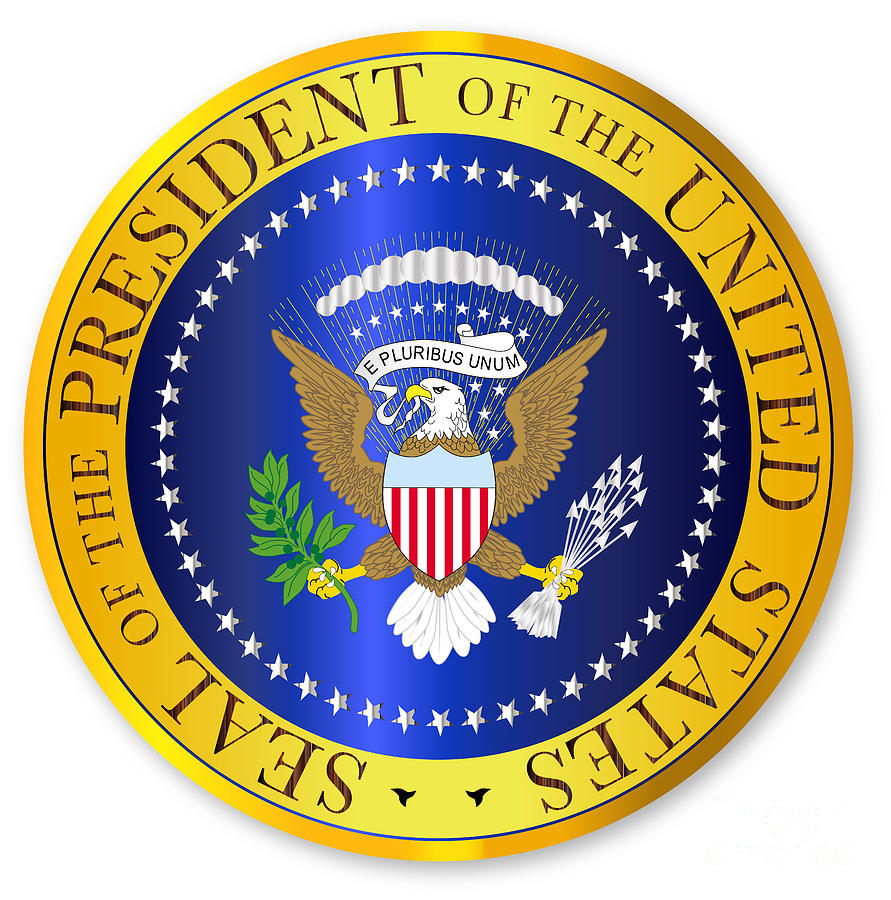 Presedent Seal Depiction Digital Art by Bigalbaloo Stock - Pixels