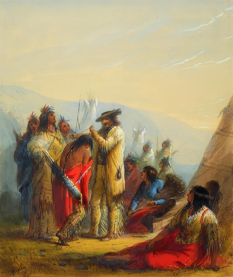 Present To Indians Painting by Mountain Dreams - Fine Art America