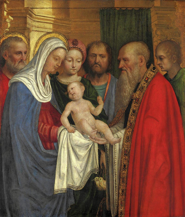 Presentation in the Temple Painting by Giovanni Agostino da Lodi