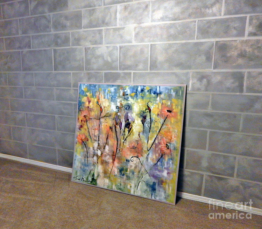 Presenting My Concrete Wall Painting by Lisa Kaiser