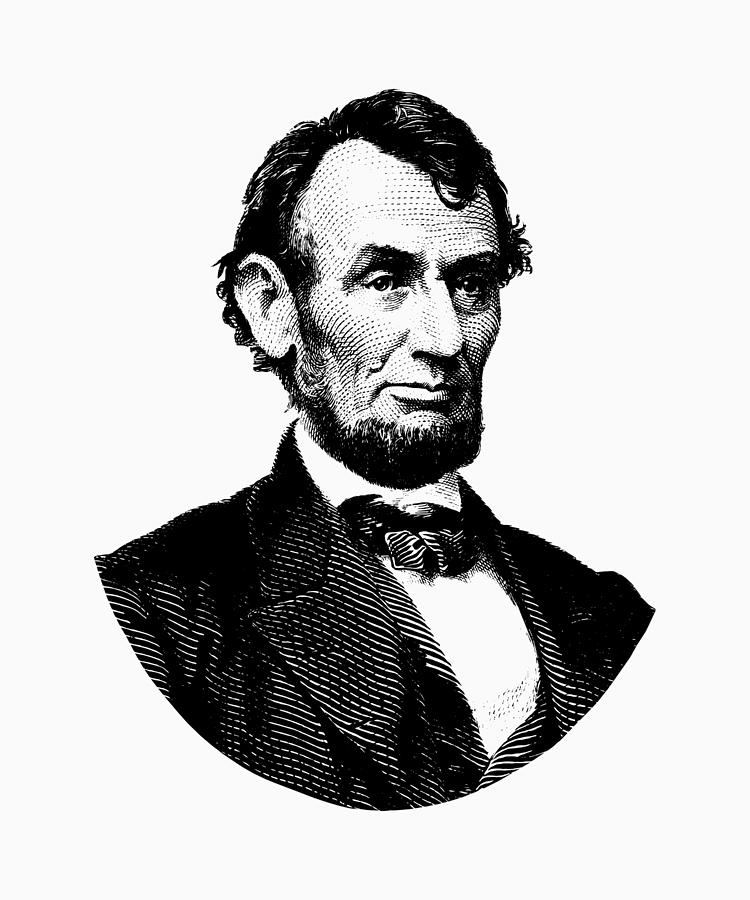 President Abraham Lincoln Graphic Digital Art