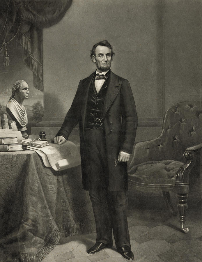 Vintage Photograph - President Abraham Lincoln by International  Images