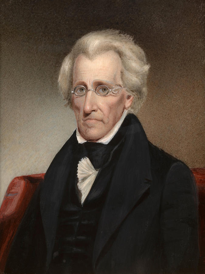 President Andrew Jackson Painting Painting by War Is Hell Store