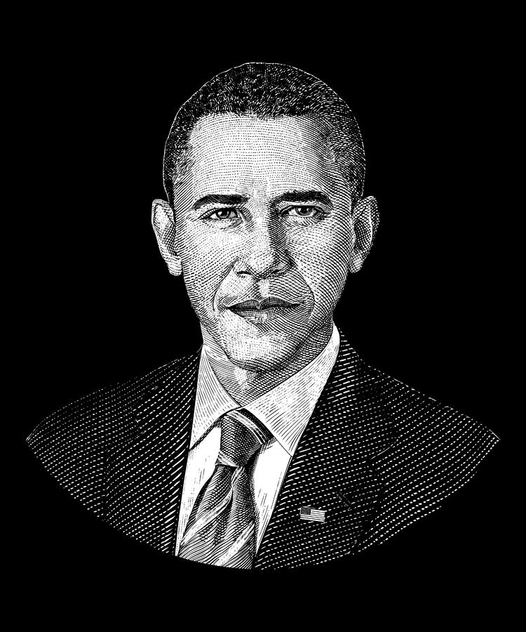President Barack Obama Graphic Digital Art by War Is Hell Store