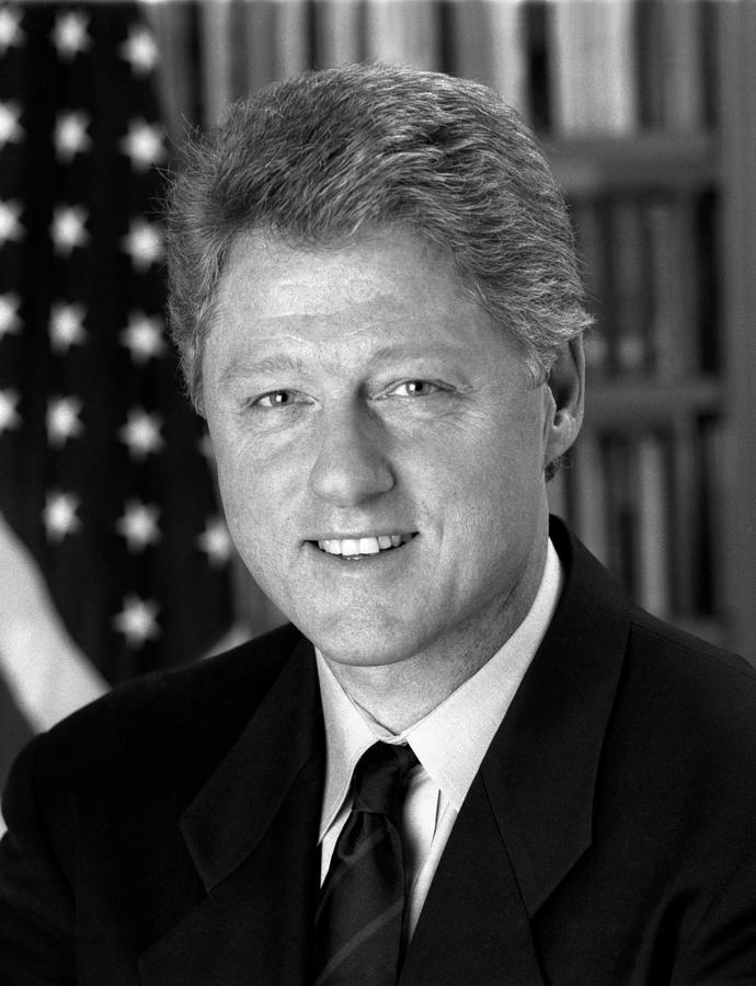 Bill Clinton Photograph - President Bill Clinton by War Is Hell Store