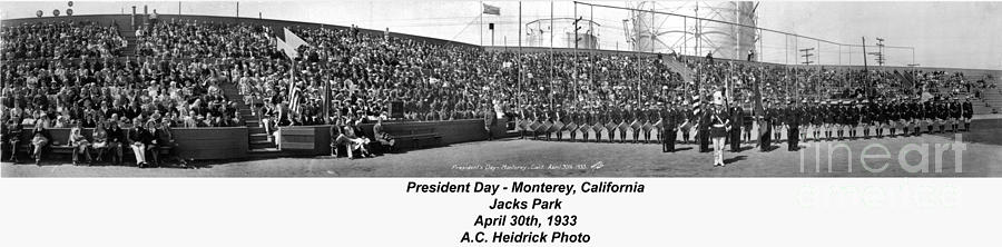 Monterey Photograph - President Day - Monterey, California April 30, 1933 by Monterey County Historical Society