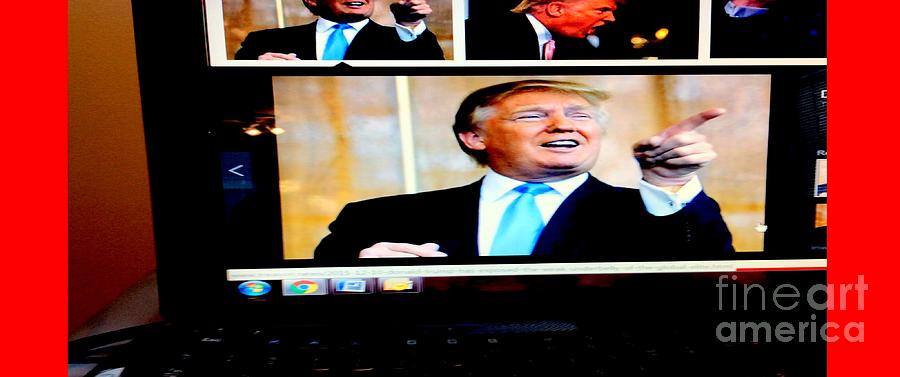 Hillary Clinton Digital Art - President Elect Donald Trump Told you Im a winner by Richard W Linford