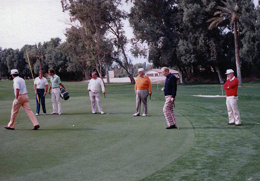 Golf with President Ford and Tip ONeill at La Quinta  Photograph by Imagery-at- Work