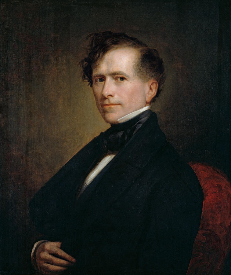 President Franklin Pierce Painting - George Healy Painting by War Is Hell Store