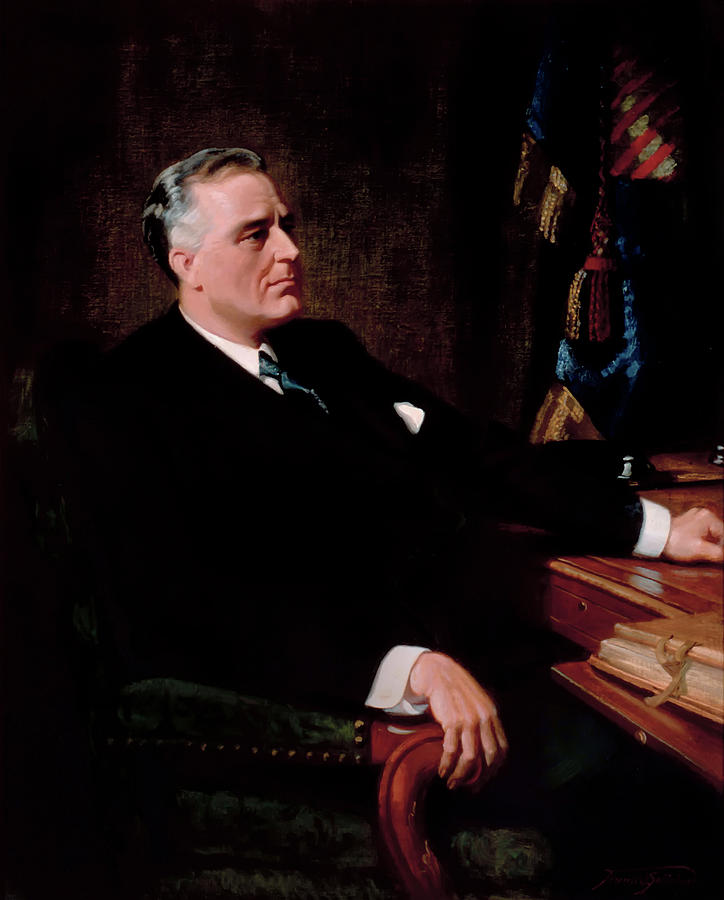 President Franklin Roosevelt Painting by Mountain Dreams