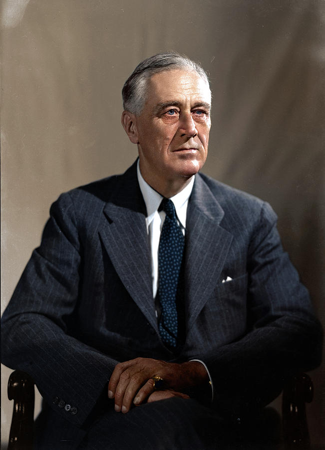 President Franklin Roosevelt Digital Art By Mads Madsen Pixels 