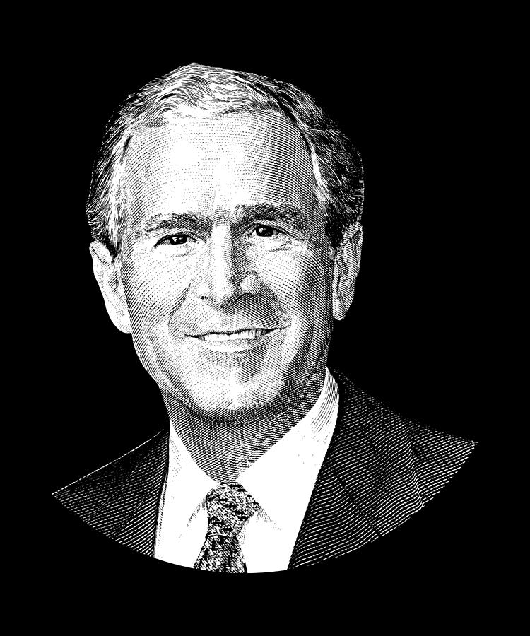 President George W. Bush Graphic Digital Art by War Is Hell Store