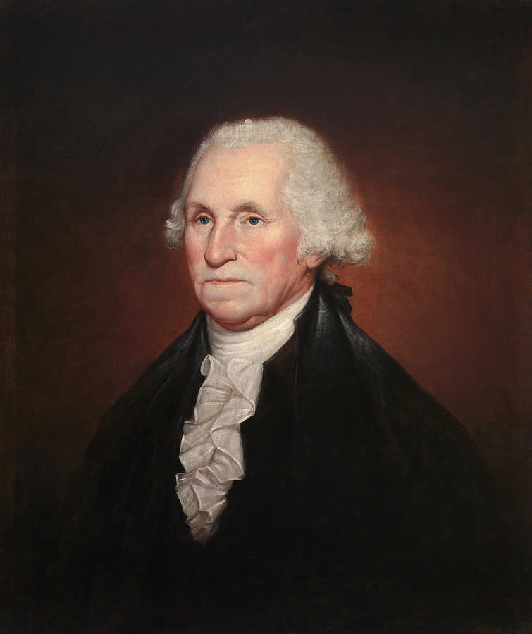 George Washington Painting - President George Washington - Rembrandt Peale by War Is Hell Store