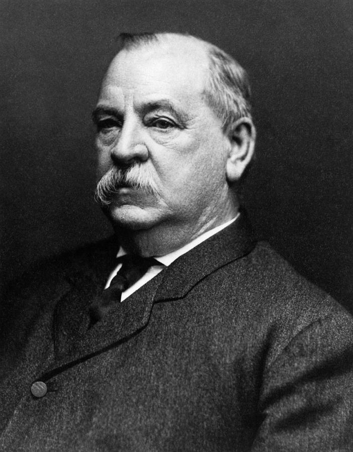 President Grover Cleveland Portrait  Photograph by War Is Hell Store