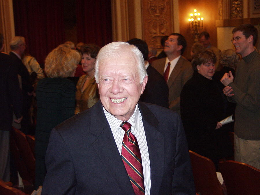 President Jimmy Carter - Nobel Peace Prize Celebration Photograph by Jerry Battle