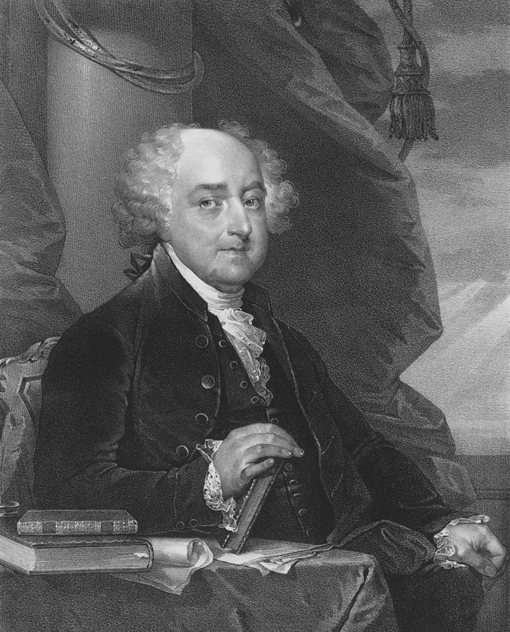 President John Adams - One Drawing by War Is Hell Store