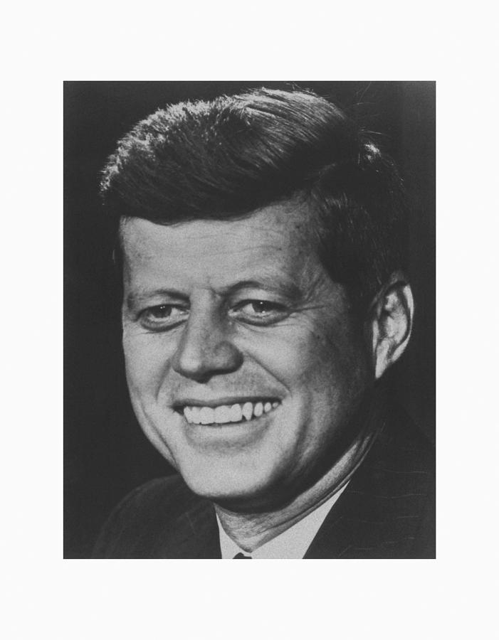 World Leaders Photograph - President John Kennedy by War Is Hell Store