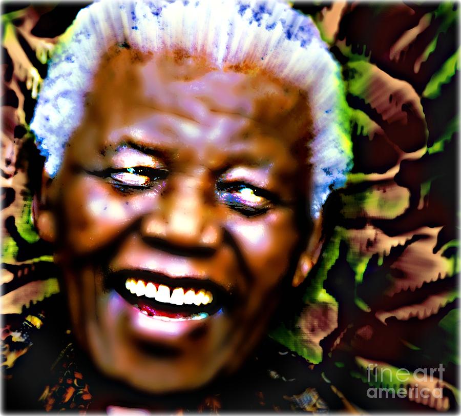 President Mandela Painting By Wbk - Fine Art America