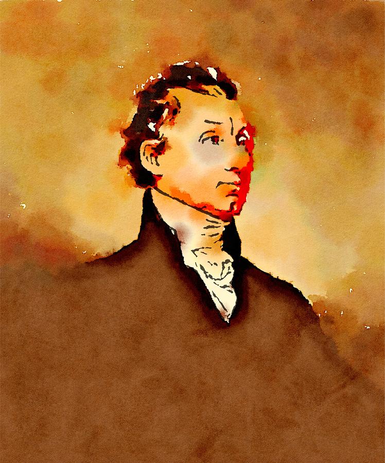 Politician Painting - President of the United States of America James Monroe by Esoterica Art Agency
