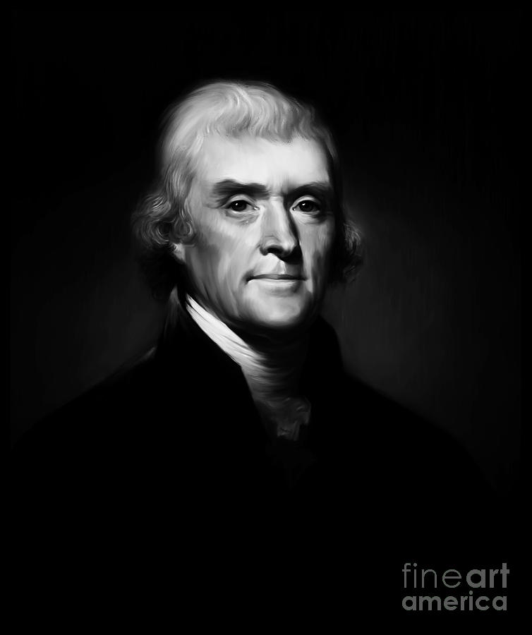 President Thomas Jefferson 004 Painting by Gull G