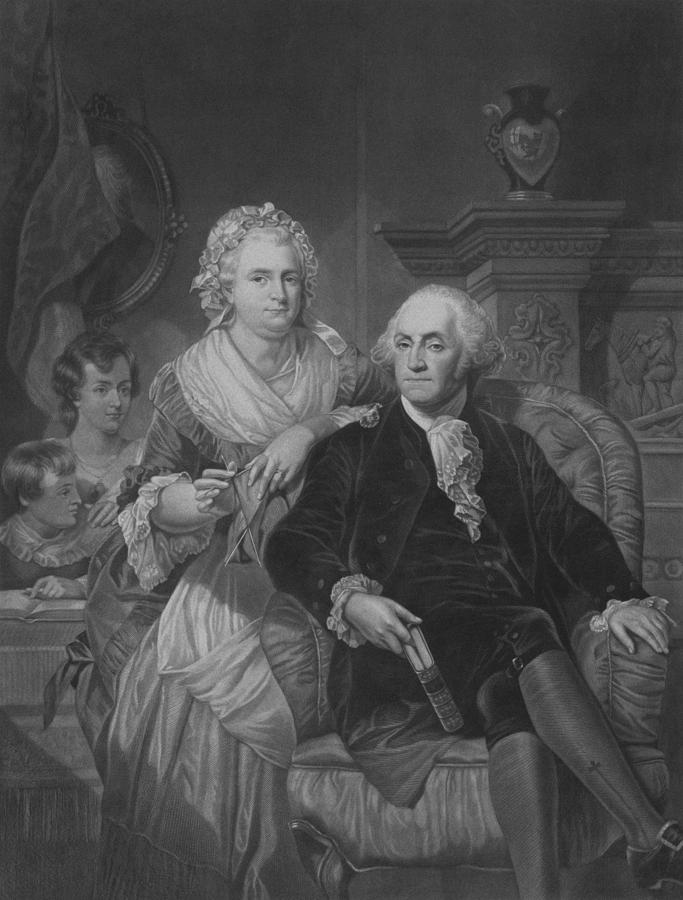 President Washington At Home Drawing