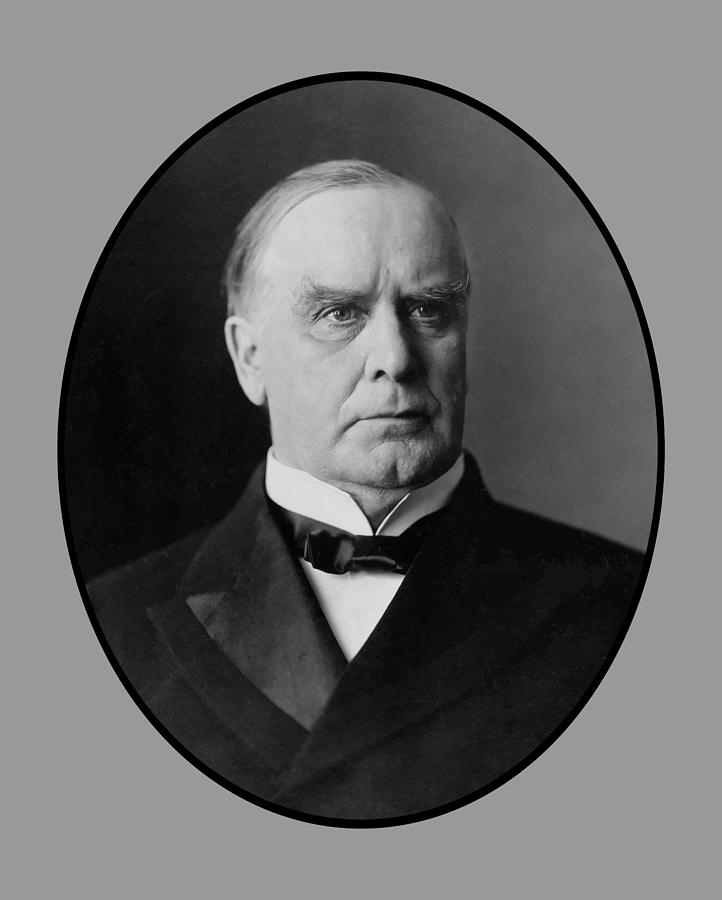 William Mckinley Painting - President William McKinley  by War Is Hell Store