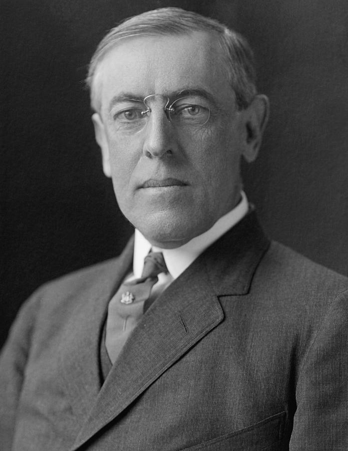 President Woodrow Wilson Photograph by War Is Hell Store