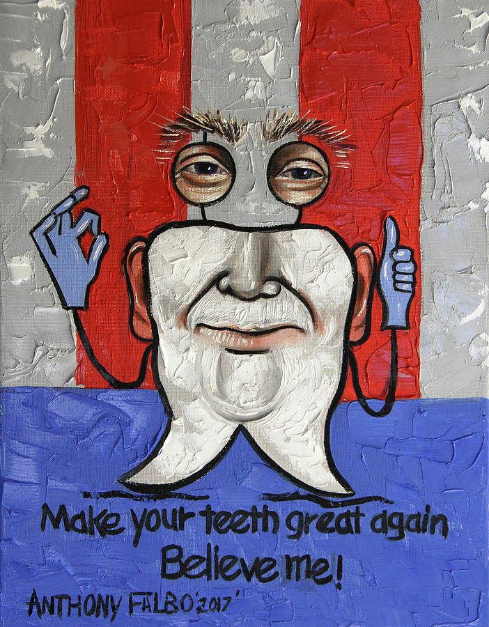 Presidential Tooth 2 Painting by Anthony Falbo